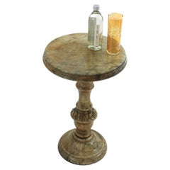 Französischer Art Deco Alabaster Gueridon Tisch / Beistelltisch