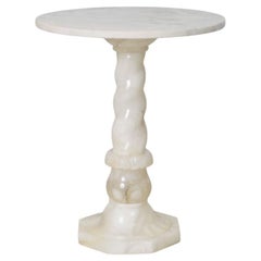 French Art Deco Alabaster Side Table