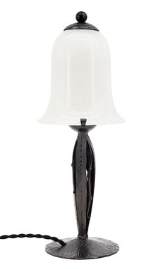 Lampe de table Art déco française en albâtre, 1920