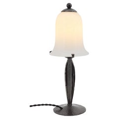Lámpara de mesa francesa Art Déco de alabastro, 1920