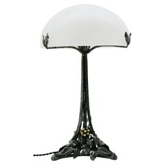 Lampe de table Art déco française en albâtre, années 1920