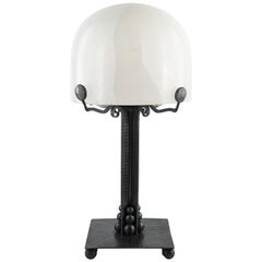 French Art Deco Alabaster Table Lamp, circa 1930