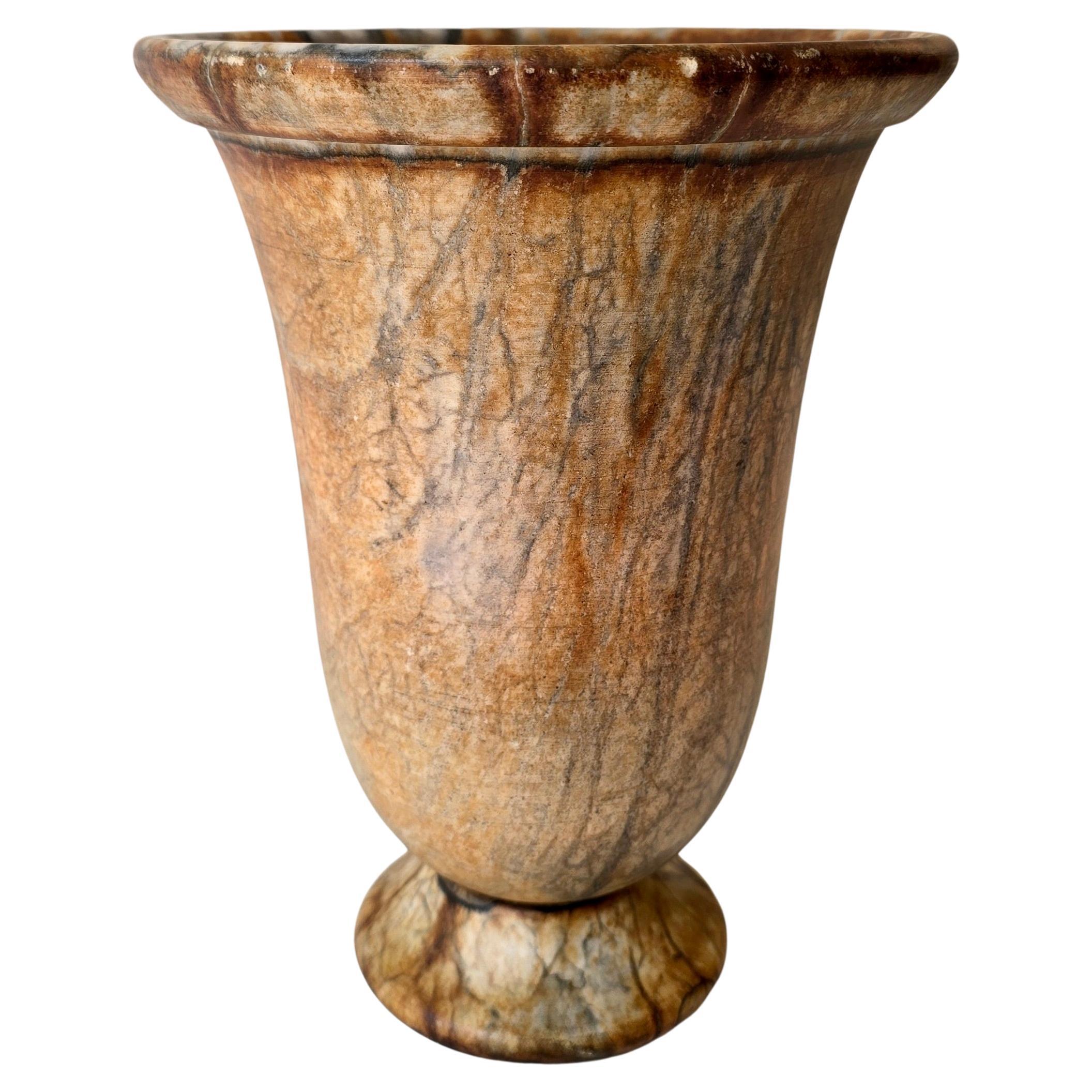 French Art Deco Alabaster Table Lamp For Sale