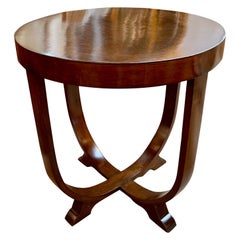 French Art Deco Alderwood Side Table