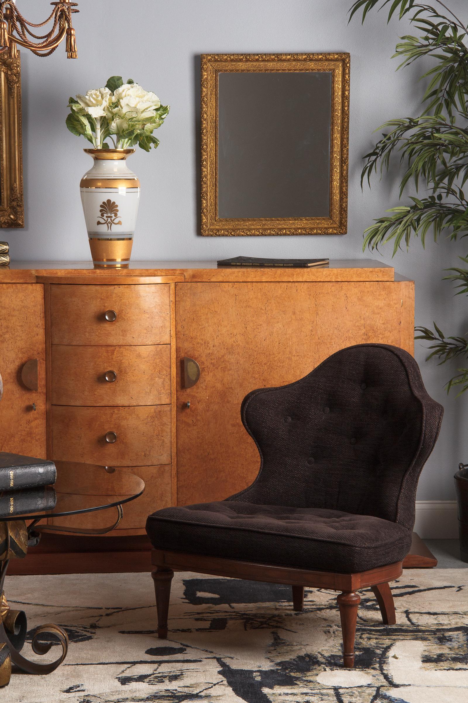 French Art Deco Amboyna and Mahogany Credenza Buffet, 1930s 15