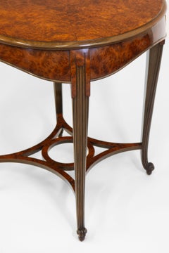 French Art Deco Amboyna Occasional Side Table Circa 1930.