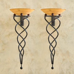 French Art Deco 'Antinea' Sconce by Jean-François Crochet, 1980s - 2 Avail