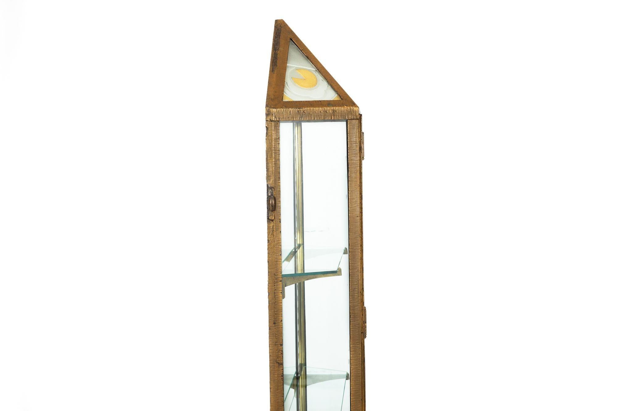 French Art Deco Antique Hanging Display Cabinet Vitrine, circa 1930s For Sale 10