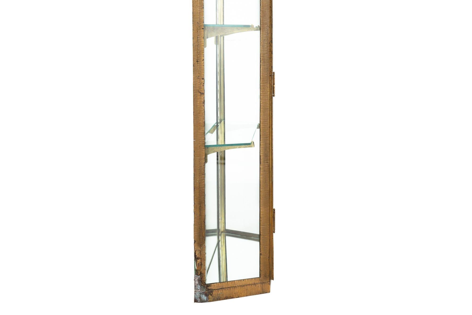 French Art Deco Antique Hanging Display Cabinet Vitrine, circa 1930s For Sale 11