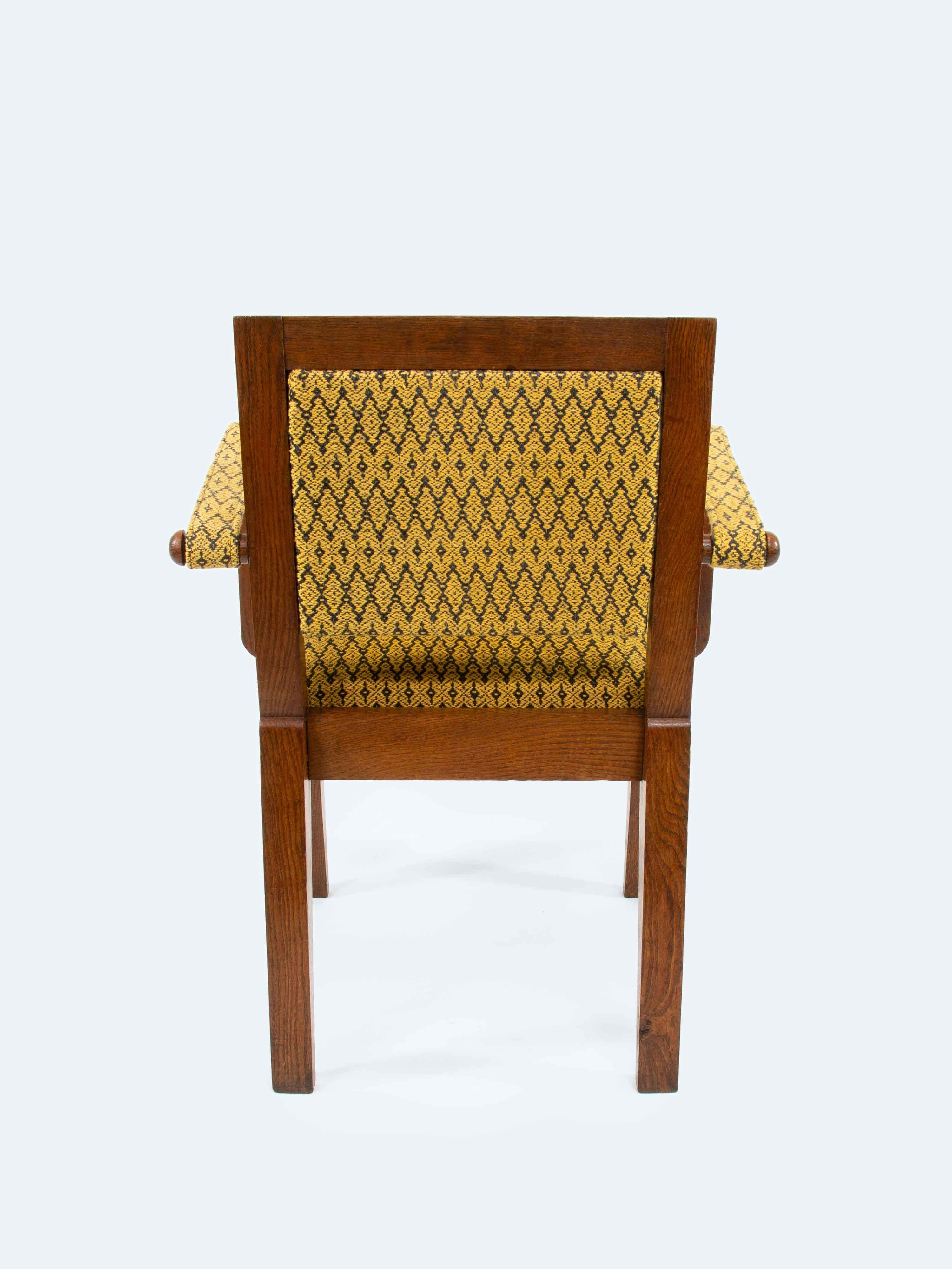 French Art Deco Armchair by Charles Dudouyt, 1930s In Good Condition For Sale In Reichenschwand, DE
