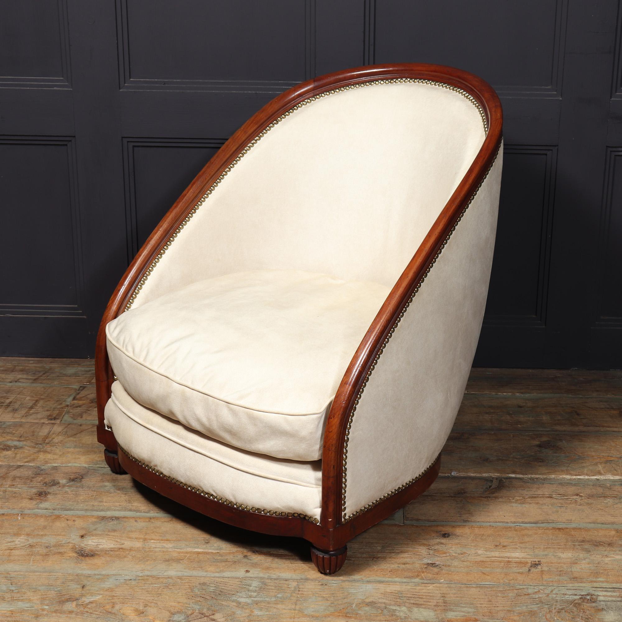 French Art Deco Armchair In Good Condition In Paddock Wood Tonbridge, GB