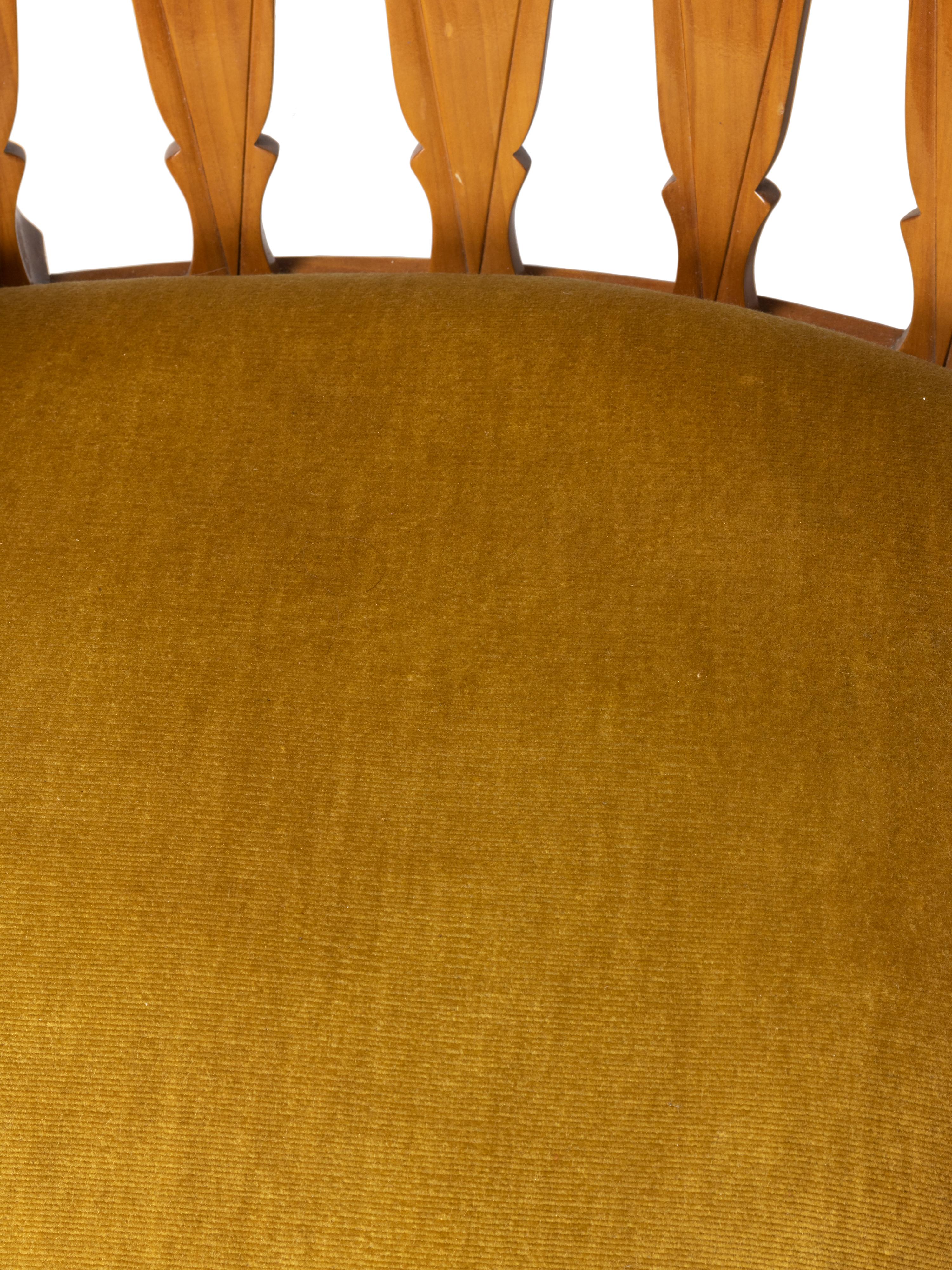 French Art Deco Armchair Yellow, 20th Century For Sale 5