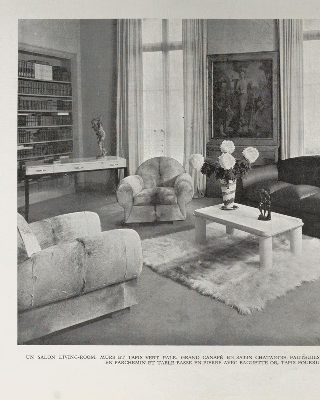 Sillones Art Déco Franceses - Pareja - Louis Sognot Hecho a mano en venta