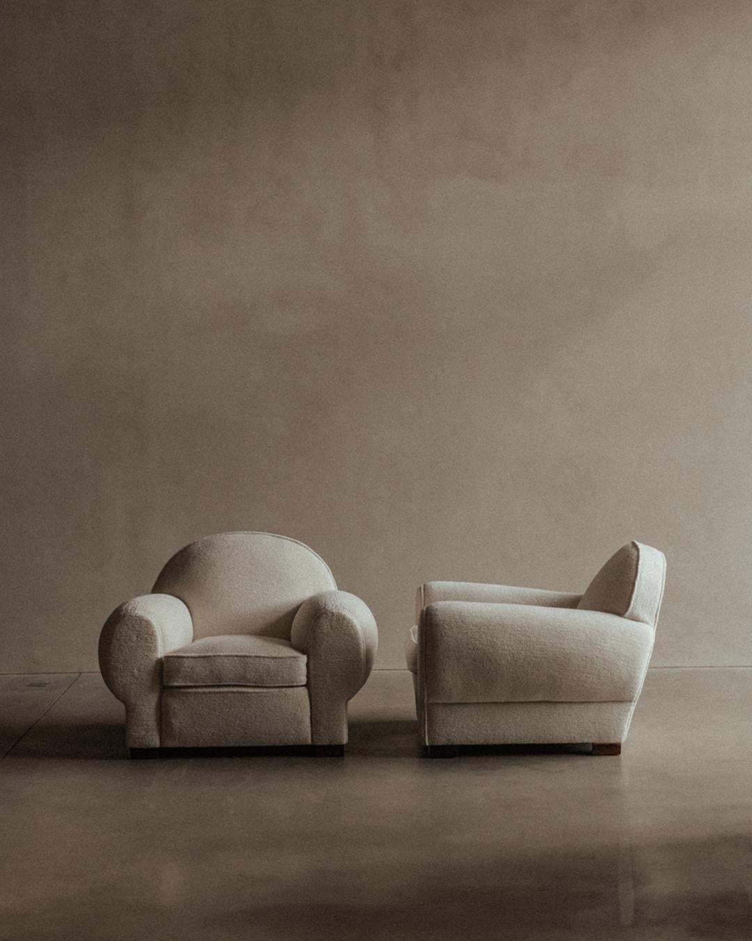 Sillones Art Déco Franceses - Pareja - Louis Sognot en Bueno estado para la venta en Hasselt, VLI