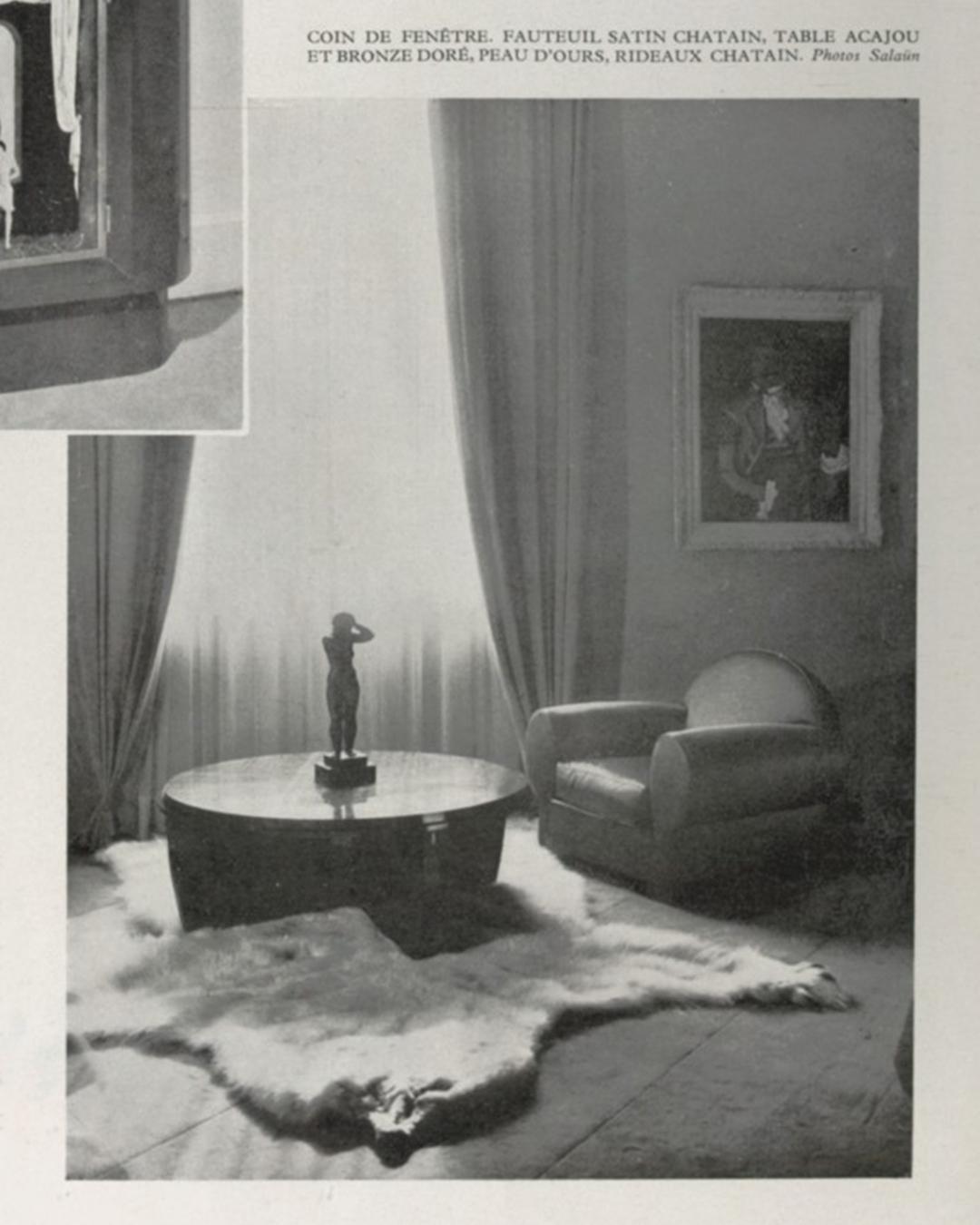 Sillones Art Déco Franceses - Pareja - Louis Sognot en venta 1