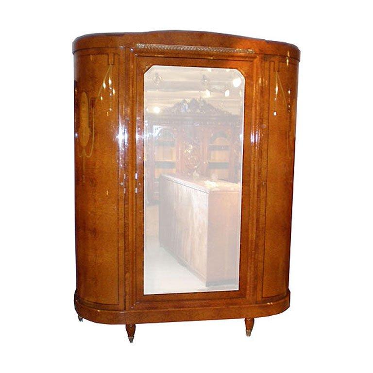 French Art Deco Armoire In Excellent Condition For Sale In Pompano Beach, FL