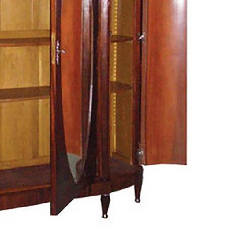 Zebra Wood French Art Deco Armoire For Sale