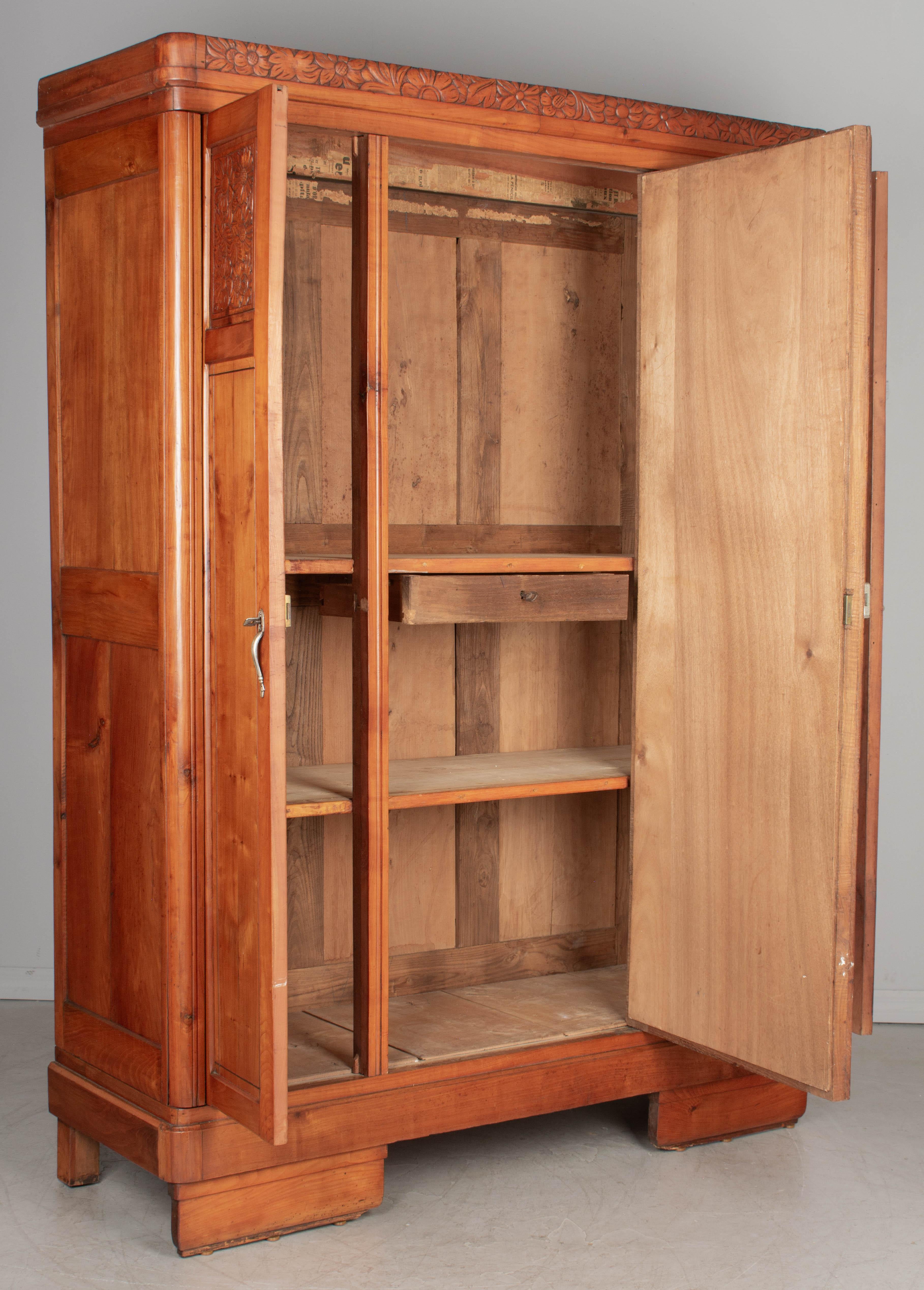 French Art Deco Armoire For Sale 1