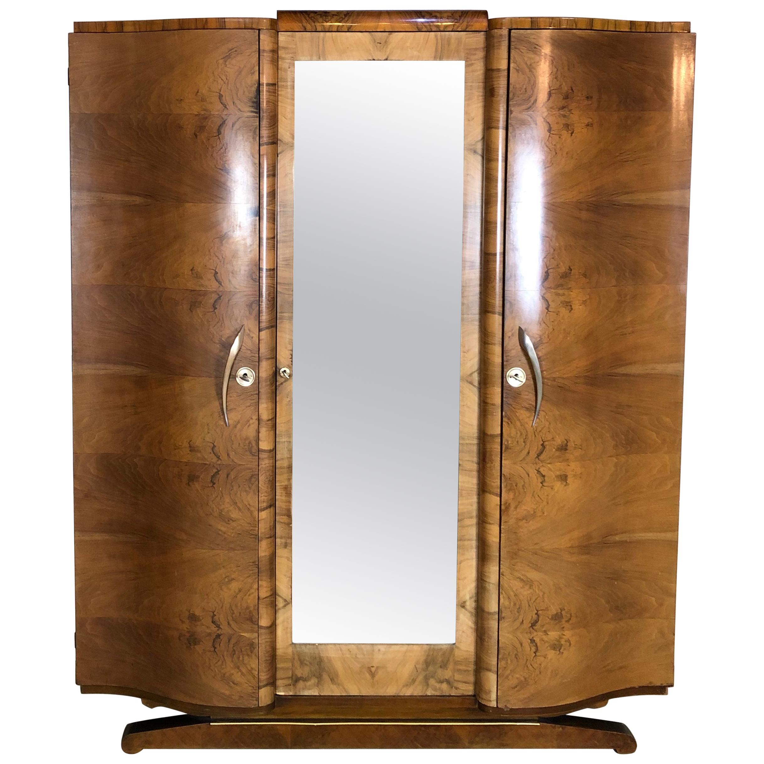 French Art Deco Armoire or Wardrobe