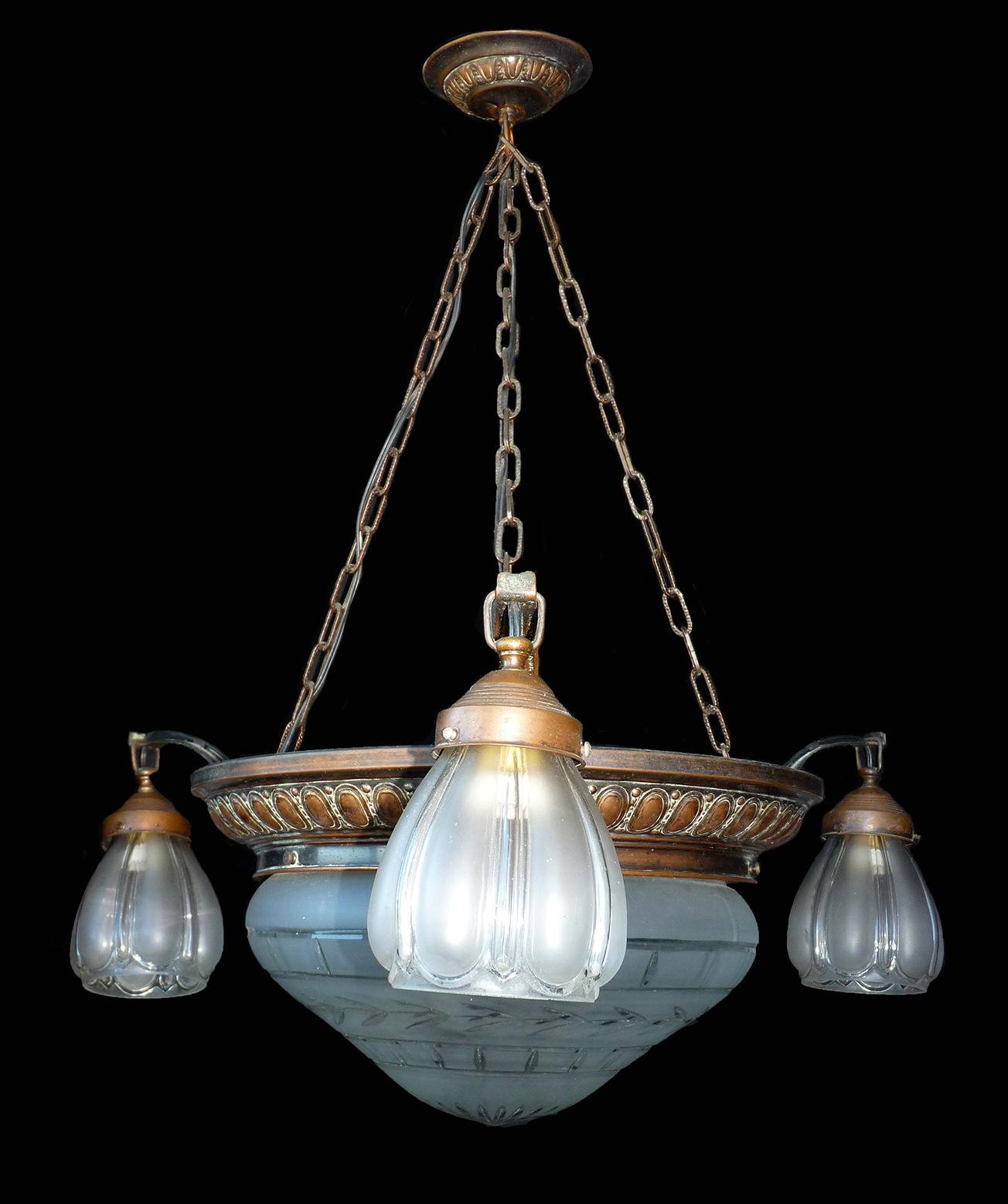 french globe chandelier
