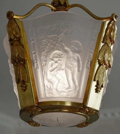 Französischer Bacchus-Kronleuchter im Art déco-Stil, 1920er-Jahre