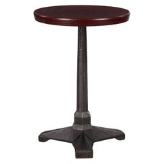 French Art Deco Bakelite and Iron Bistro Table by Fischel, 1930s