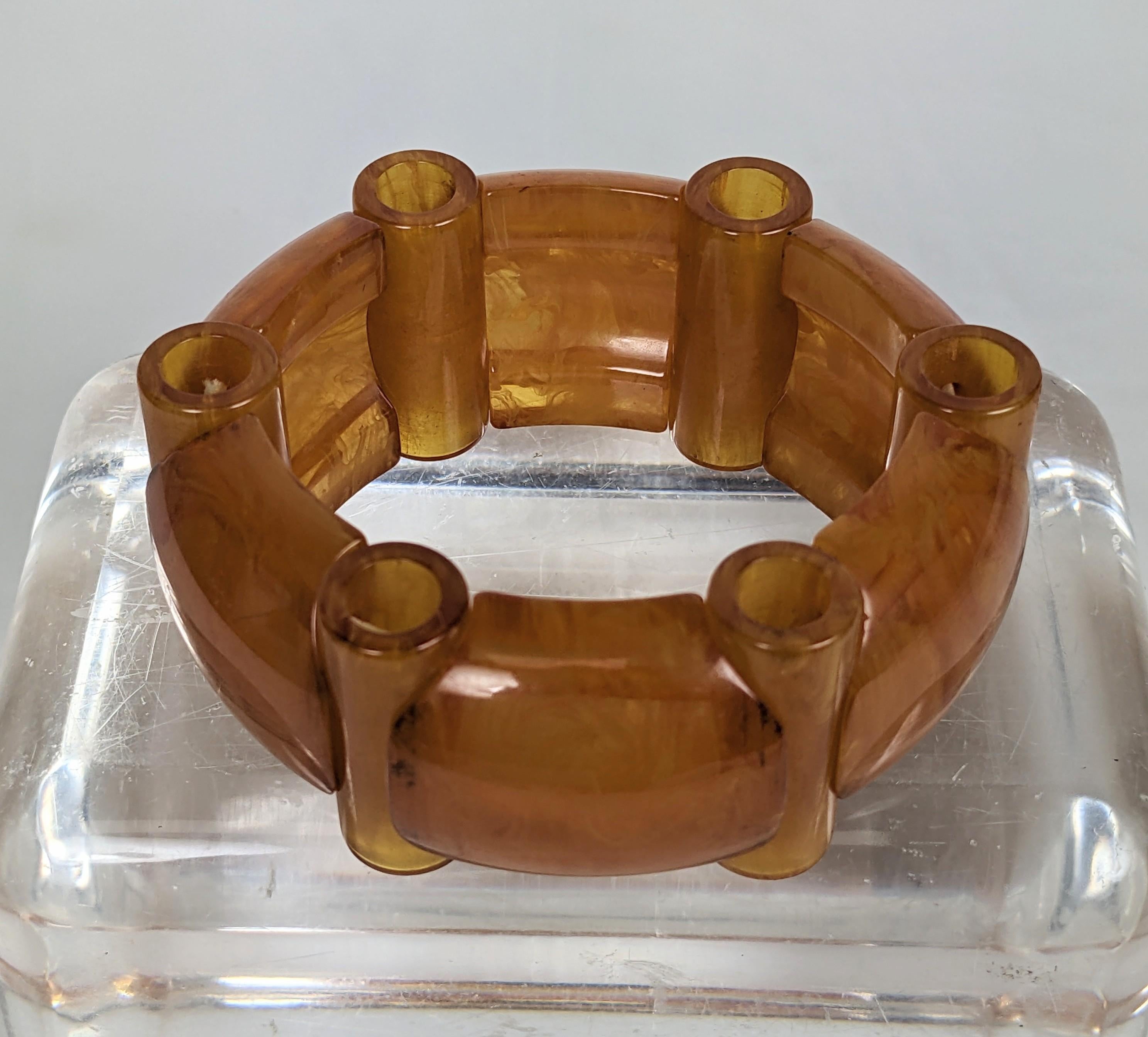 Bracelet jonc Art déco français en bakélite Unisexe en vente