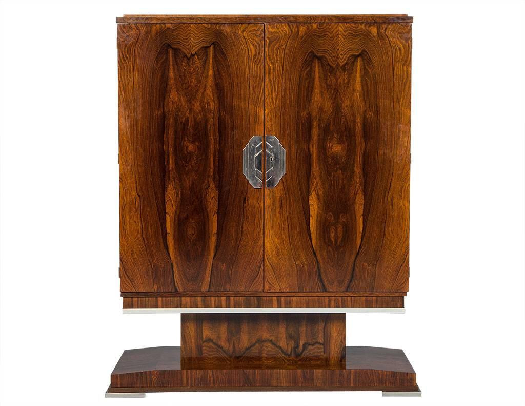 French Art Deco Bar Cabinet In Excellent Condition In North York, ON