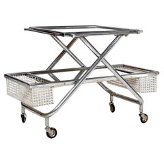 French Art Deco Bar Cart Drinks Trolley