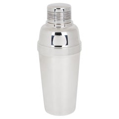 Shaker da cocktail in argento in stile Art Déco francese di Ercuis, Parigi