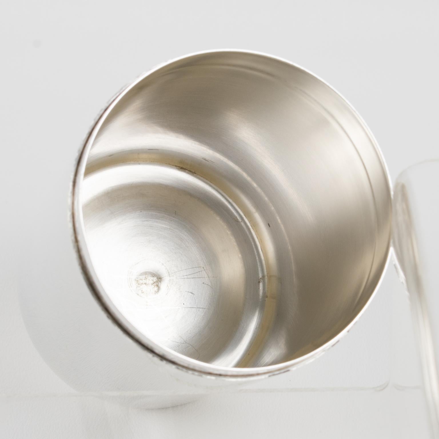 Barware Shaker à cocktail Martini en métal argenté, circa 1930 Bon état - En vente à Atlanta, GA
