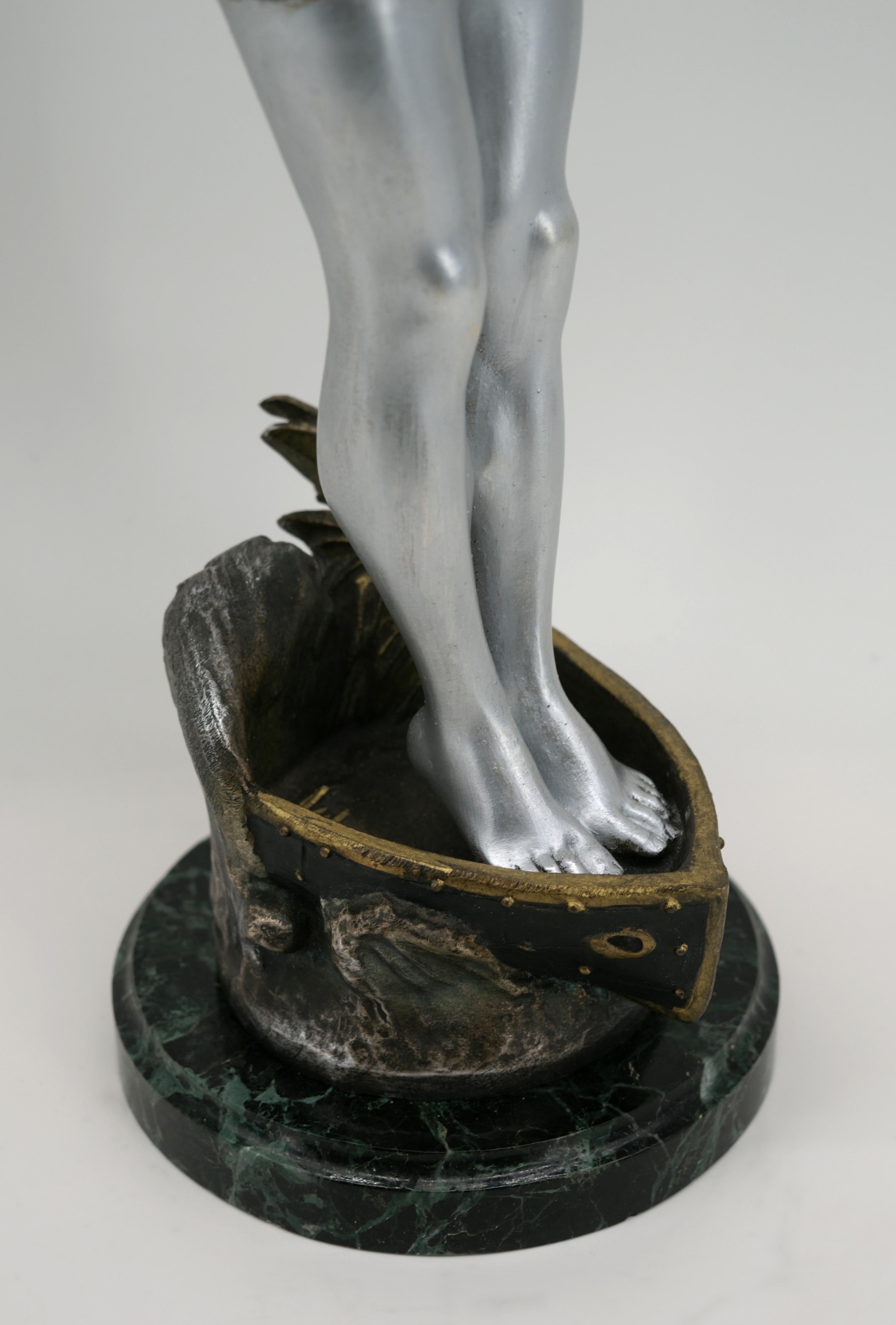 Sculpture de baigneur Art déco française, années 1930 2