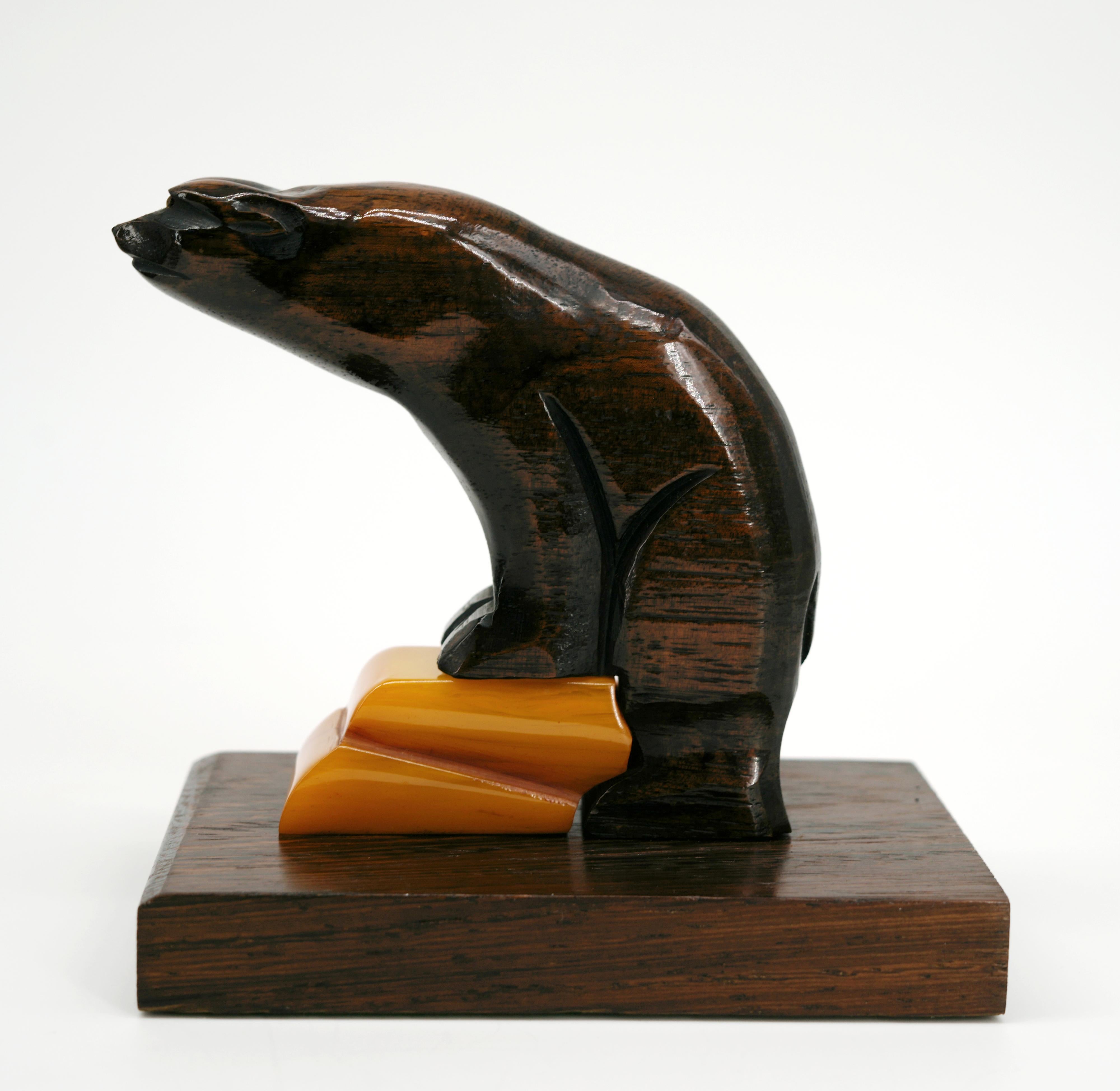 French, Art Deco Bears Bookends, 1920 For Sale 2