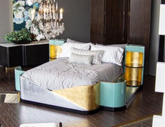 Französisches Art-déco-Bett von Paul Poiret, Frankreich, um 1929