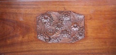 French Art Deco Bed US Queen UK King Size Mahogany, circa 1930