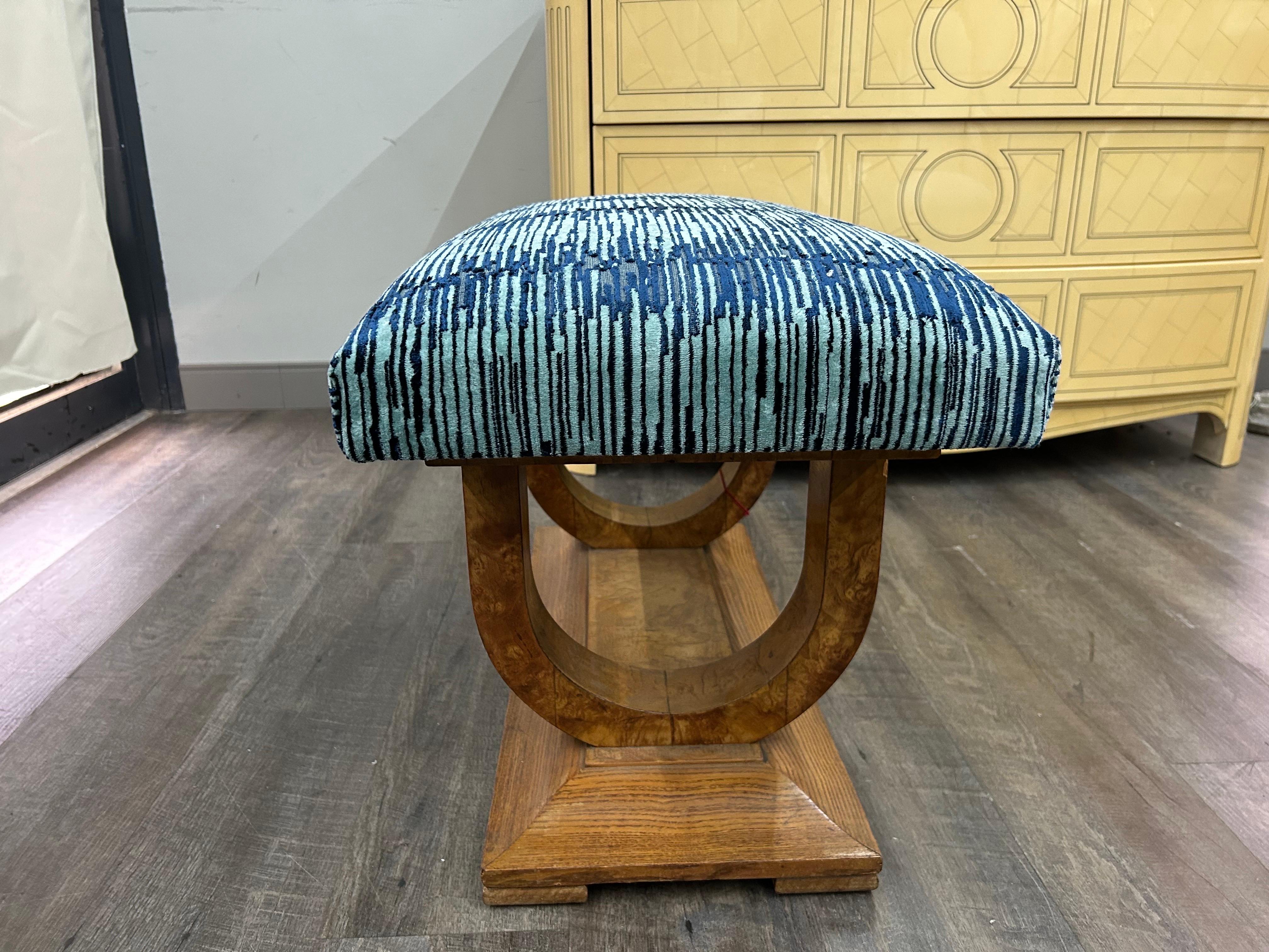 Velours Banc Art déco français en vente