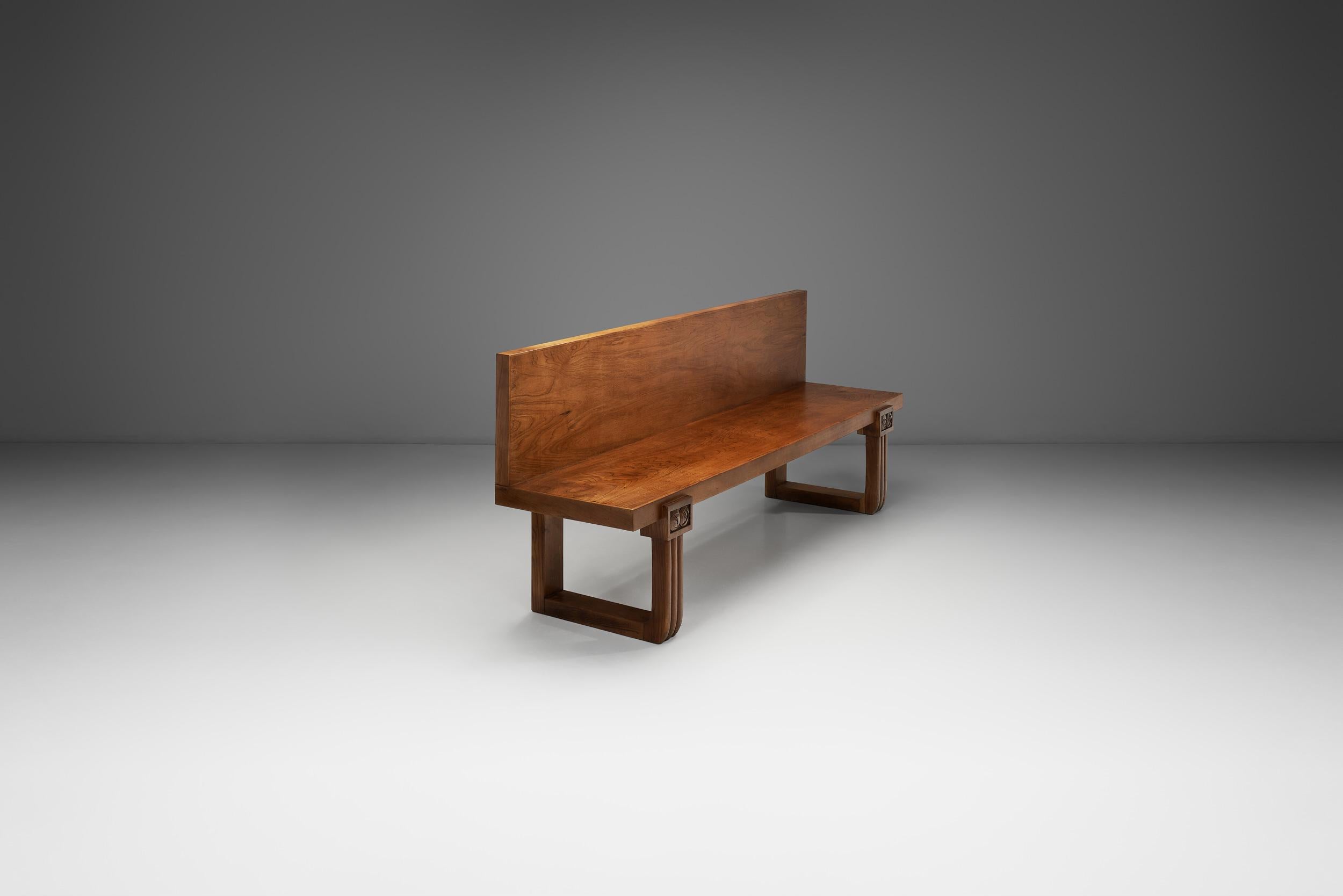 Banco Art Decó francés, Francia ca 1930s en Bueno estado para la venta en Utrecht, NL