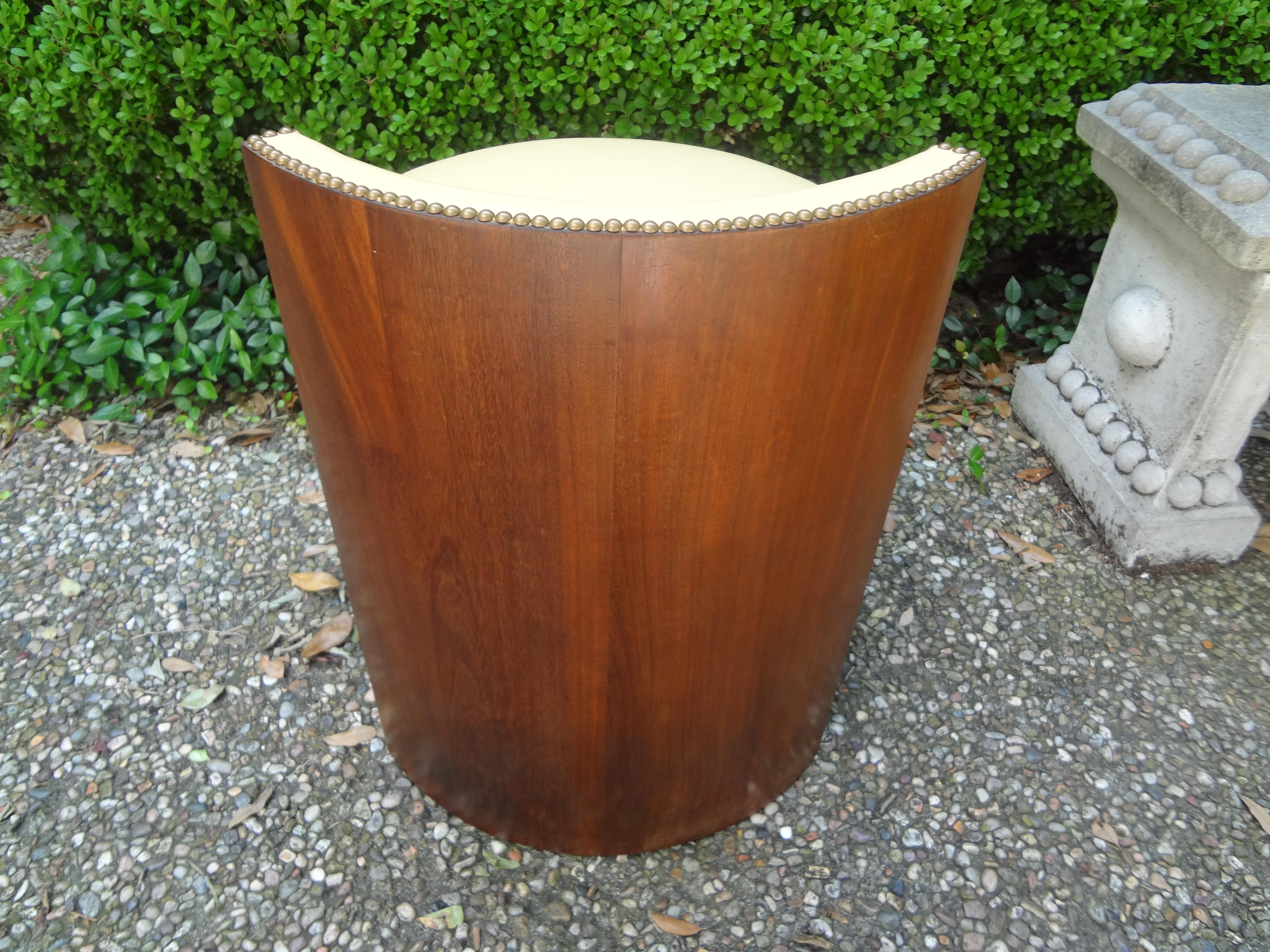 Mid-20th Century French Art Deco Bench or Stool Attributed to Francisque Chaleyssin
