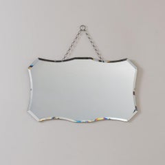 French Art Deco Beveled Mirror