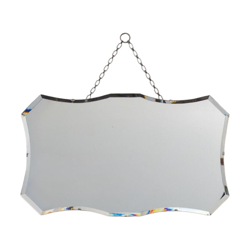 French Art Deco Beveled Mirror For Sale