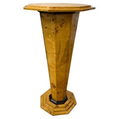 French Art Deco Birdseye Maple Column Plynth or Pedestal