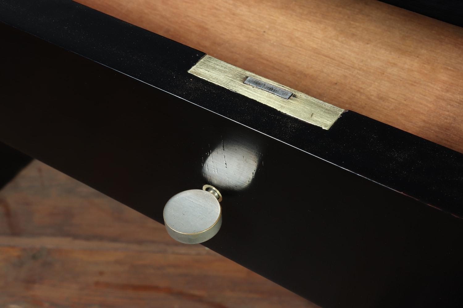 French Art Deco Black Desk, circa 1930 For Sale 5