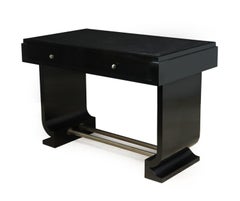 French Art Deco Black Desk, circa 1930