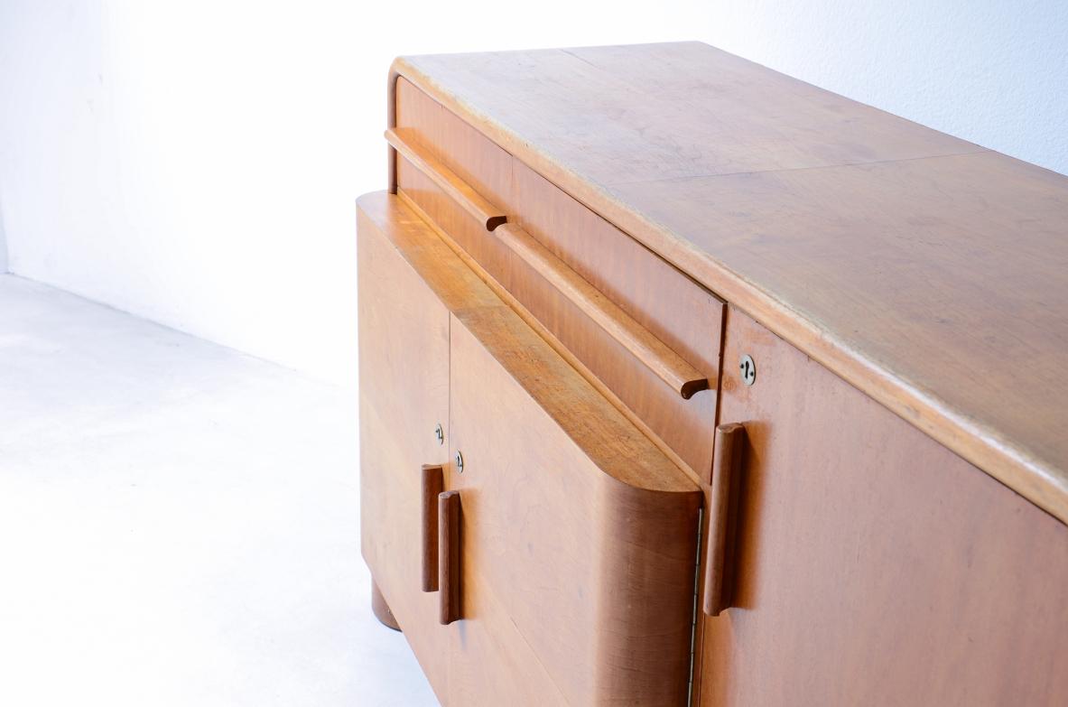 French Art Decò blonde wood cabinet In Excellent Condition For Sale In Milano, IT