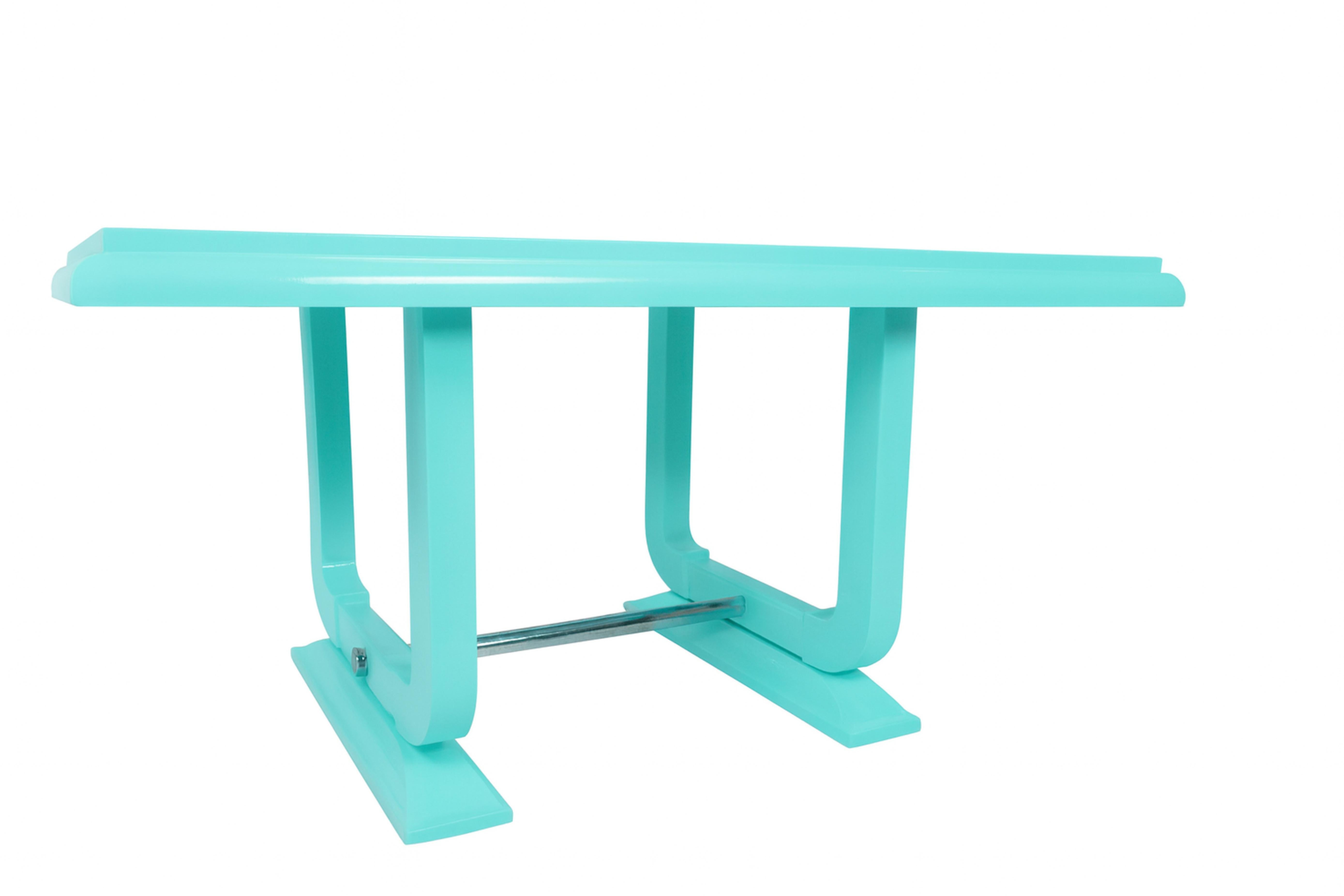 Französischer Art-Déco-Tisch in Eierfarbe, 1930er Jahre im Zustand ��„Gut“ im Angebot in Lisbon, PT