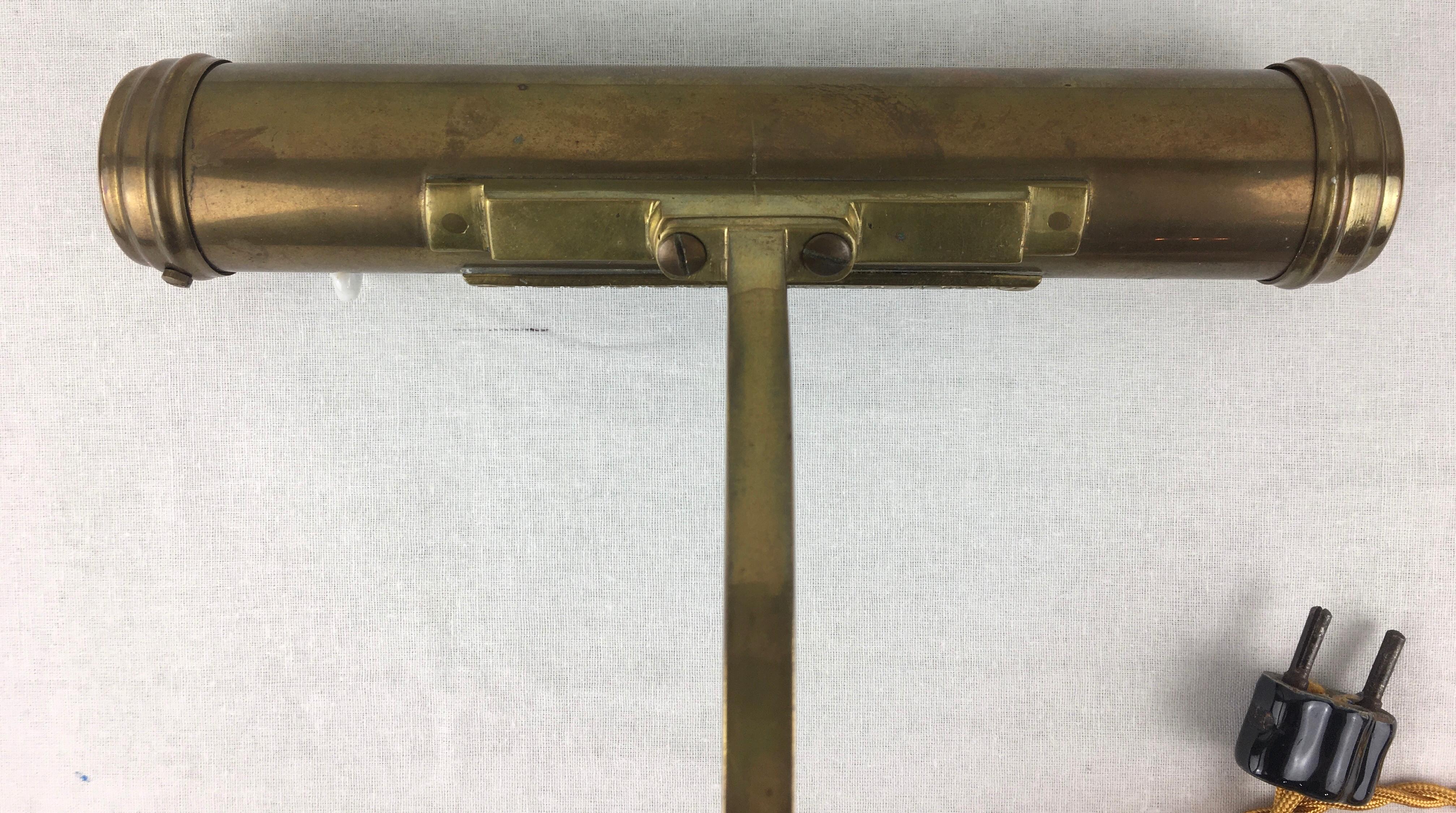 French Art Deco Brass Articulated Clamp Lamp for Desk 3
