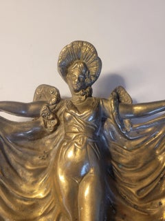 French Art Deco Brass Ashtray