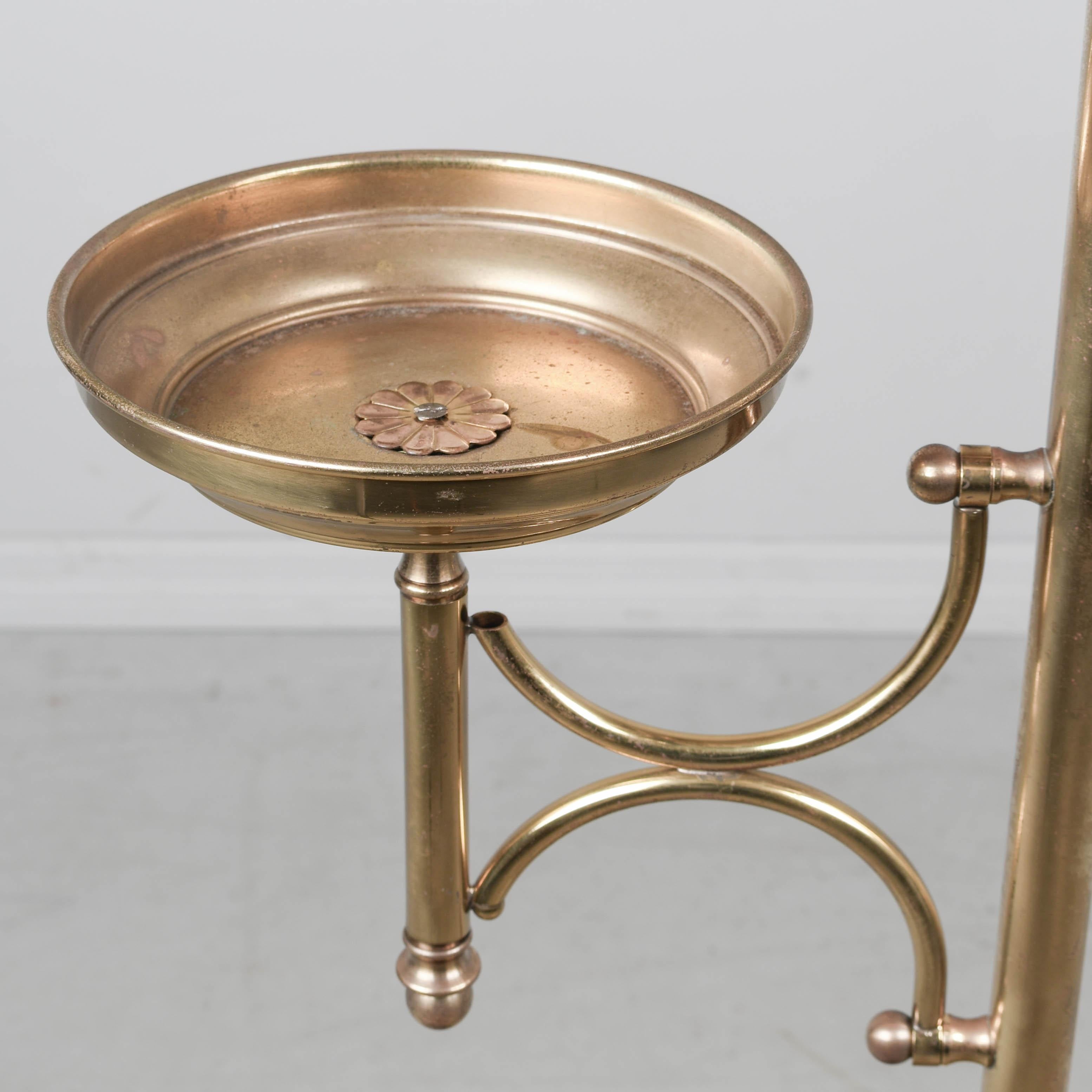 French Art Deco Brass Plant Stand 5