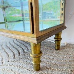 French Art Deco Brass Vitrine by Demaison of Paris