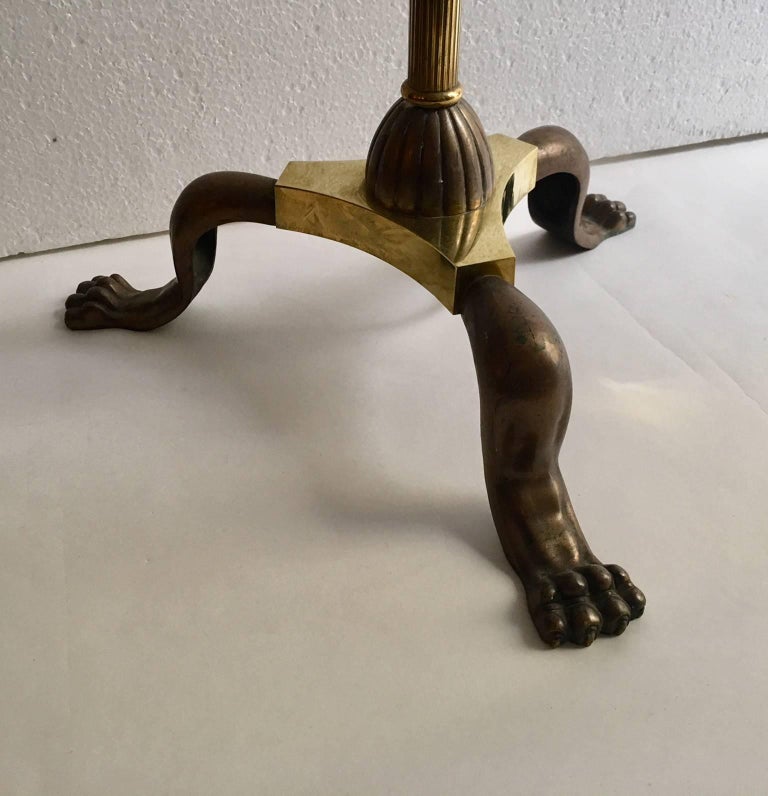 Art Deco French Tripode Bronze and Brass Floor Lamp For Sale at 1stDibs ...